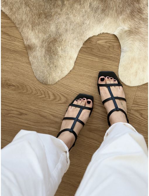 Sandália Nanda Preta - 60847 - CB SHOES