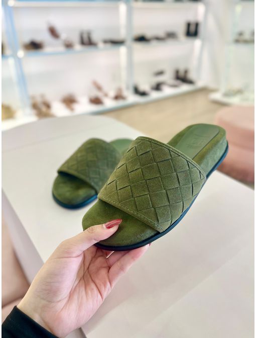 Birken Camurça Verde militar - 60624 - CB SHOES