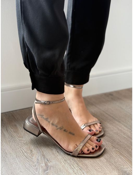 Sandália Cleo Prata velho - 60645 - CB SHOES