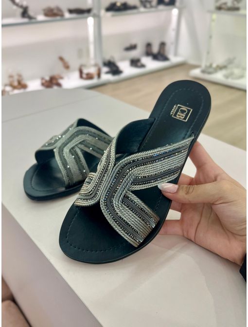 Flat Monica Preta - 60698 - CB SHOES