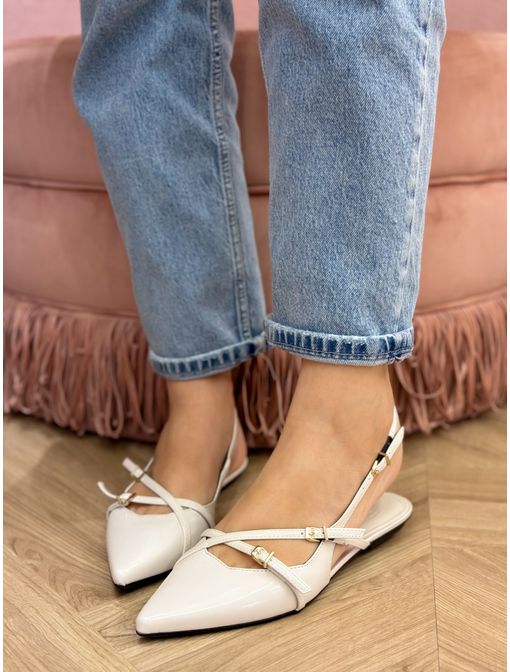 Sapatilha Milena Off White - 20258 - CB SHOES