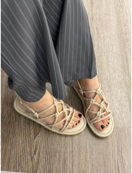 Sandália Nica Off white - 60632 - CB SHOES