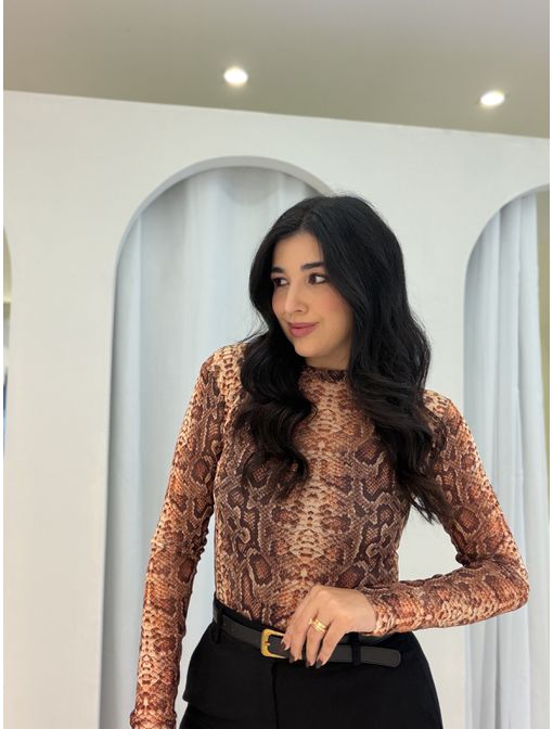 Blusa Tule Cobra - 60976 - CB SHOES