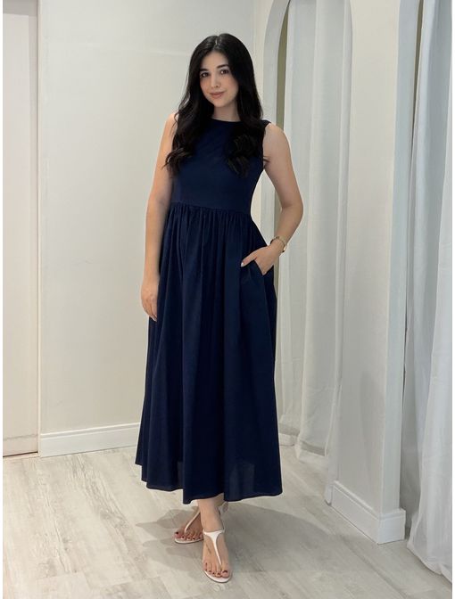 Vestido Carol Azul marinho - 60714 - CB SHOES