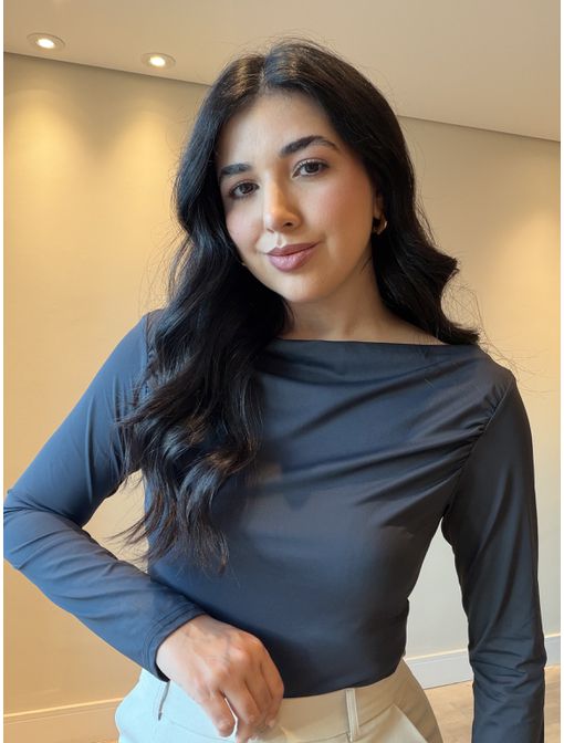 Blusa Lia Azul marinho - 60006 - CB SHOES