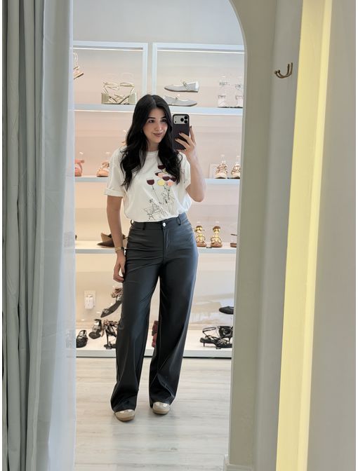 Calça Wide leg Preta - 60963 - CB SHOES