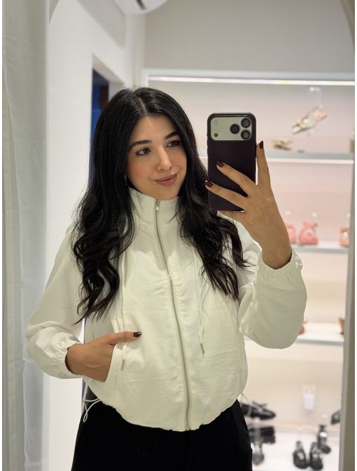 Jaqueta Corta vento Branca - 60953 - CB SHOES