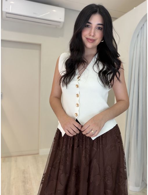 Colete Modal Lia off - 60955 - CB SHOES