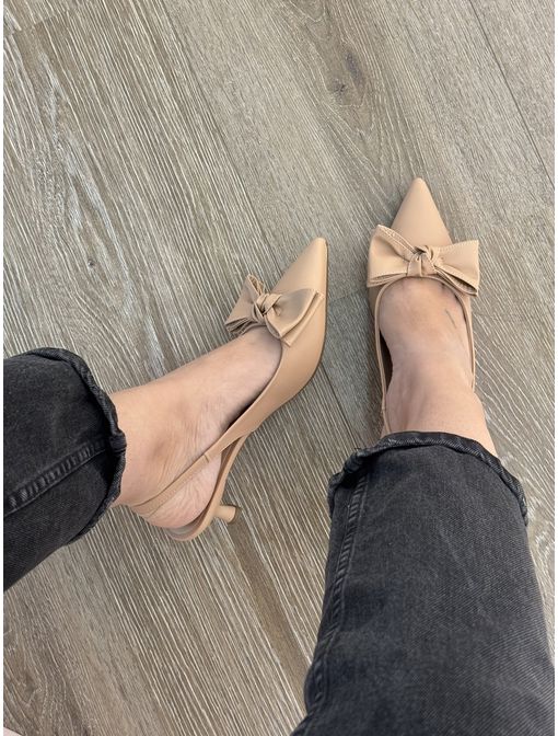 Scarpin Laço Nude - 60669 - CB SHOES
