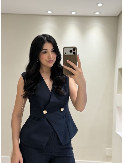 Conjunto Alfaitaria Carol Azul marinho - 60907 - CB SHOES