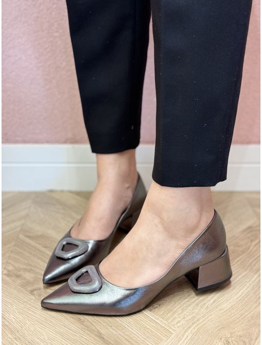 Scarpin Cecília Prata Velho - 120638 - CB SHOES