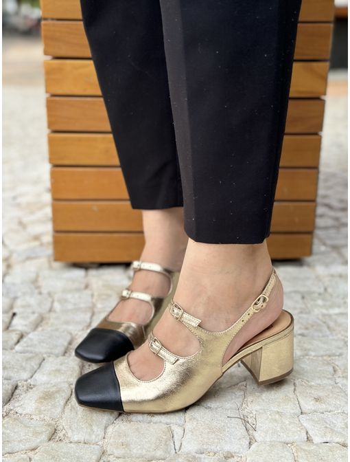 Sapato Luiza Dourado - 12668 - CB SHOES