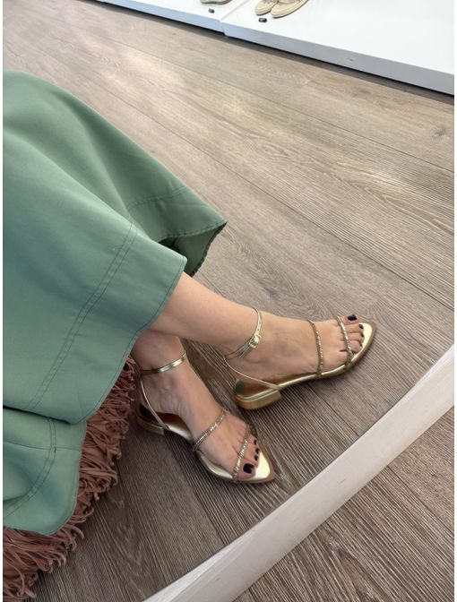 Sandália Luisa Dourada - 60697 - CB SHOES