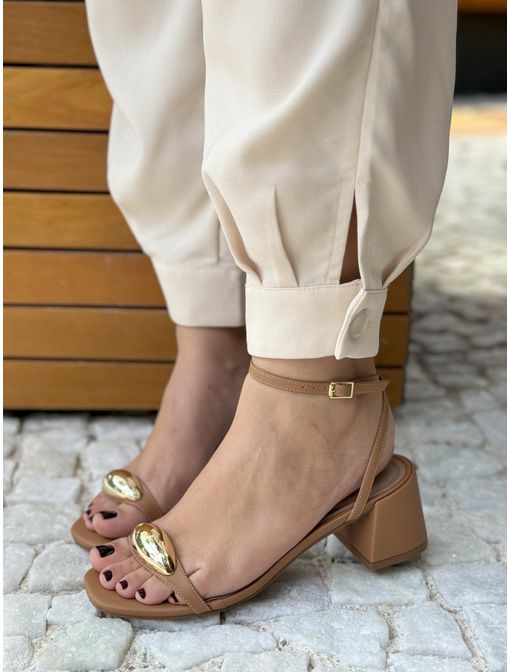 Sandália Bruna Camel - 554211 - CB SHOES