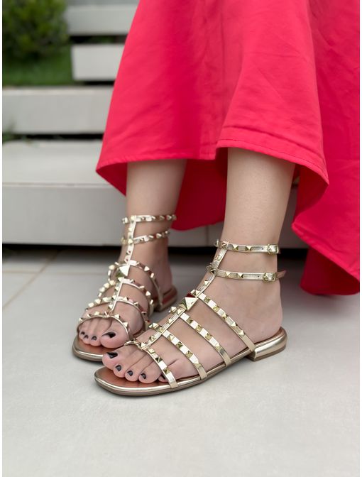 Sandália Isabela Dourada - 620105 - CB SHOES