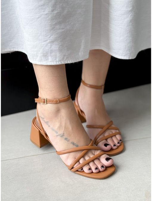 Sandália Joice Caramelo - 62096 - CB SHOES