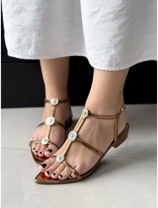 Sandália Suzan Bronze - 62091 - CB SHOES