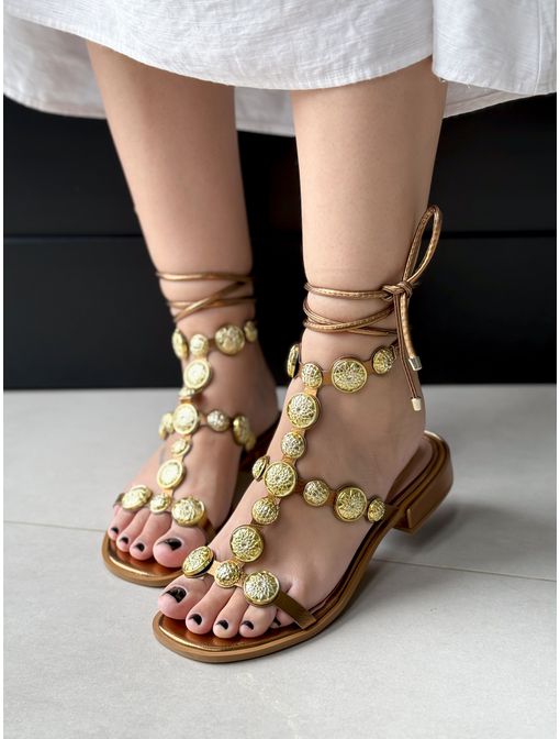 Sandália Medalhas Bronze - 62087 - CB SHOES