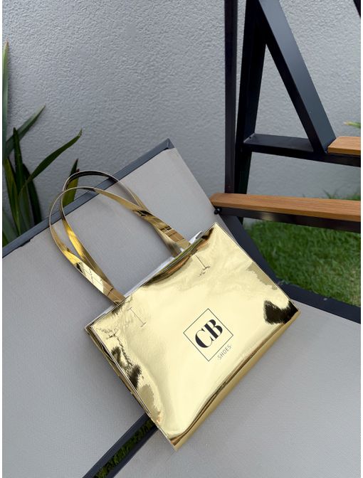 Bolsa Serena Dourada - 60120 - CB SHOES
