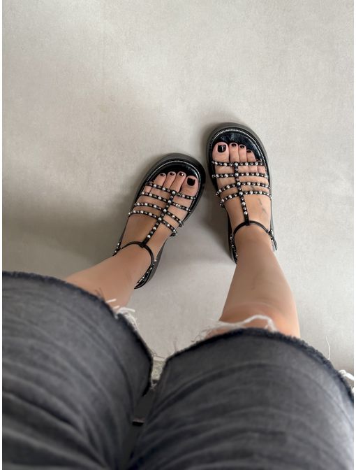 Flatform Cacau Preta - 60110 - CB SHOES