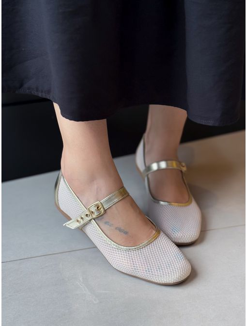 Sapatilha Samy Dourada - 60130 - CB SHOES