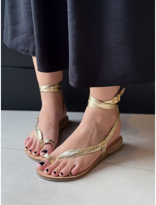 Sandália Lizi Dourada - 60133 - CB SHOES