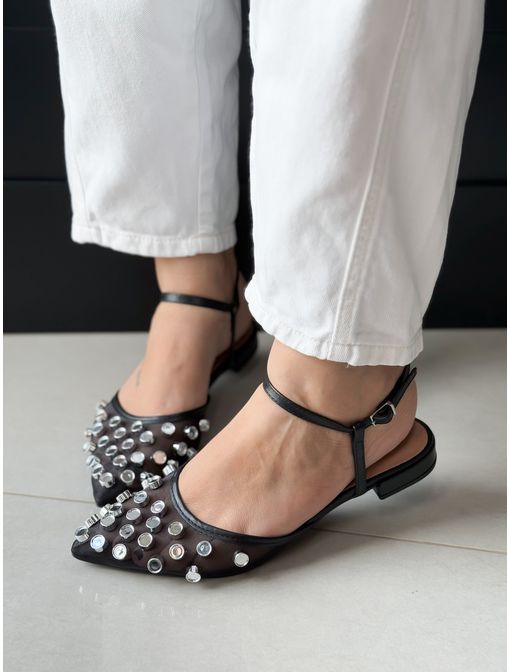 Slingback Emily Preta - 60140 - CB SHOES