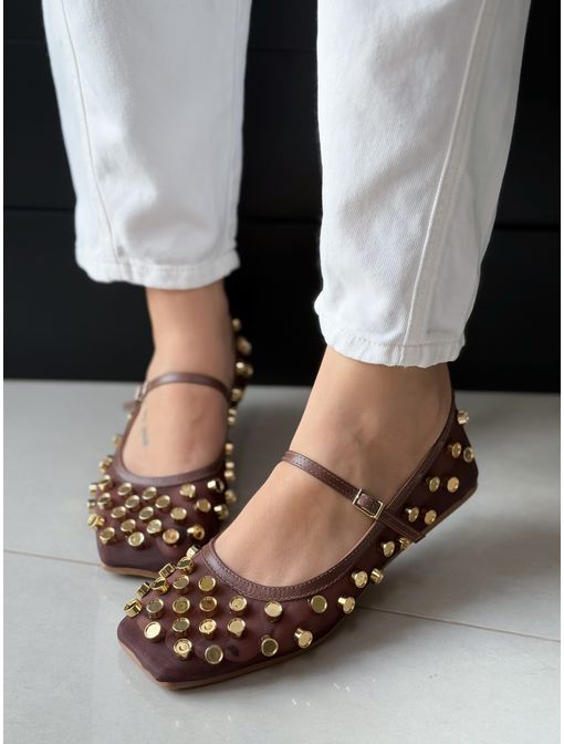 Sapatilha Luna Marrom - 60136 - CB SHOES