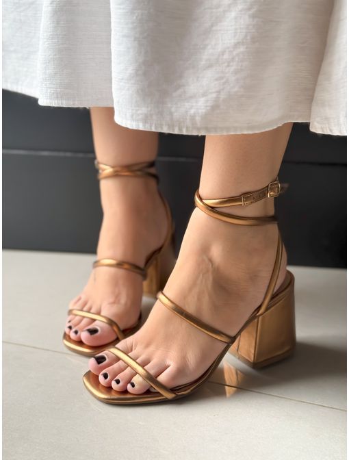 Sandália Babi Bronze - 130021 - CB SHOES