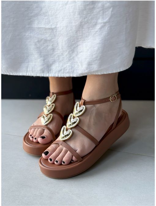 Papete Coração Caramelo - 63018 - CB SHOES