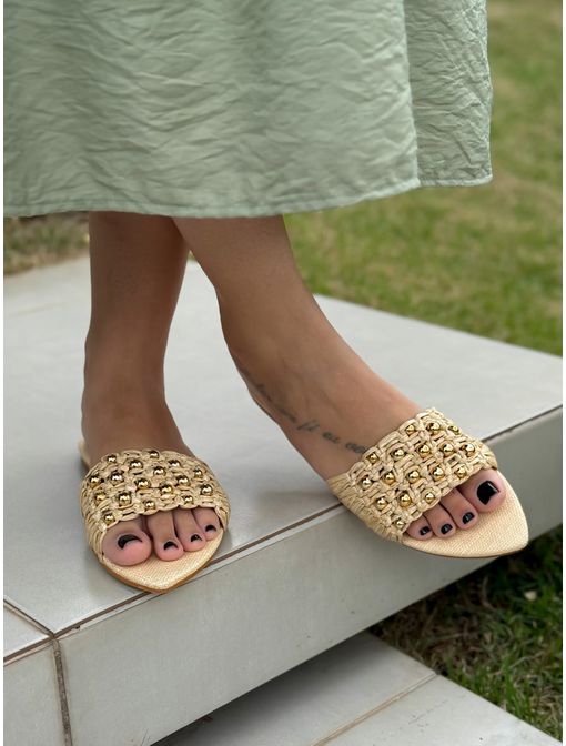 Flat Emilia Palha - 63055 - CB SHOES
