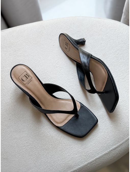 Tamanco Thais Preto - 63056 - CB SHOES