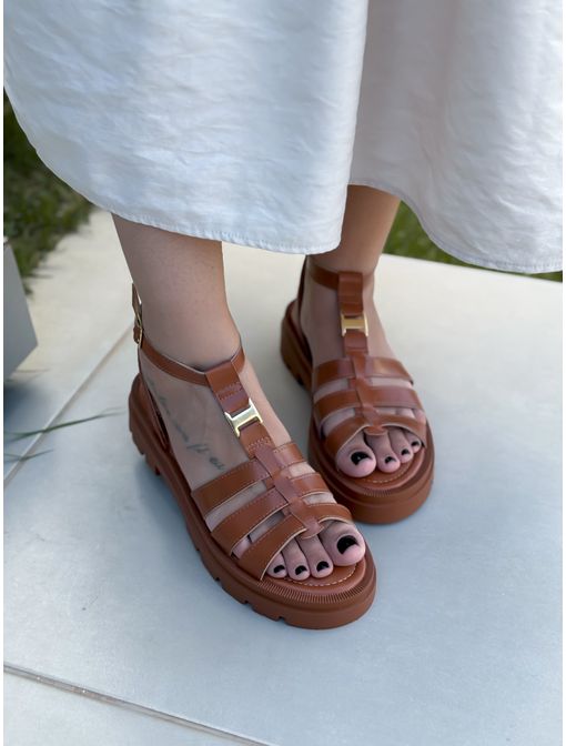 Papete Athena Caramelo - 63060 - CB SHOES