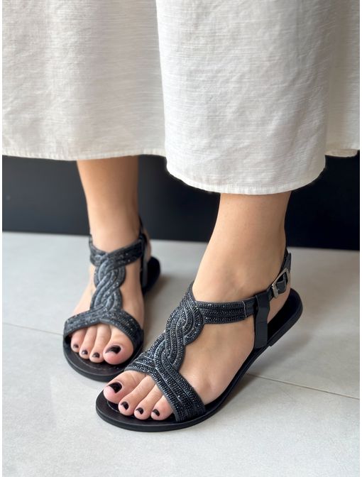 Sandália Adriana Preta - 62965 - CB SHOES