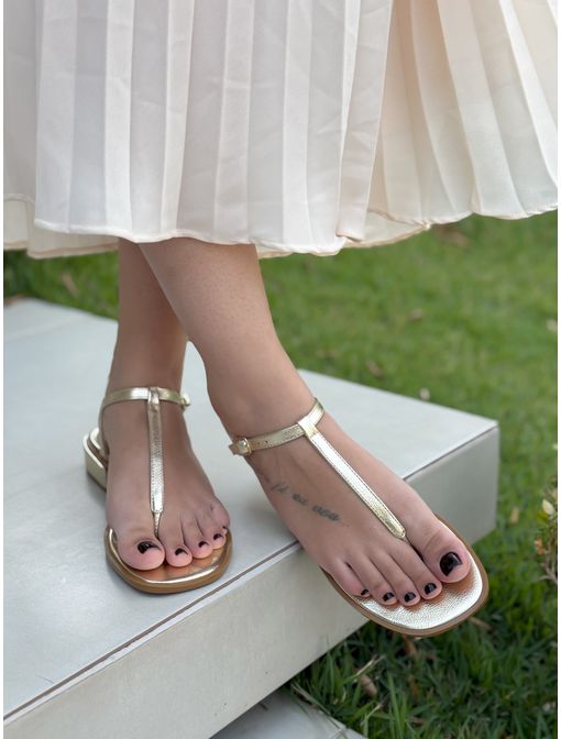 Sandália Ariane Dourada - 62966 - CB SHOES