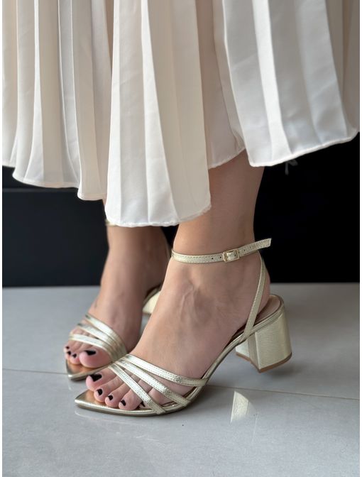 Sandália Elisa Dourada - 62979 - CB SHOES