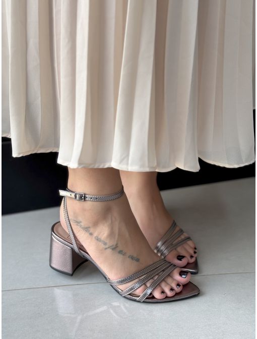 Sandália Elisa Prata velho - 62980 - CB SHOES