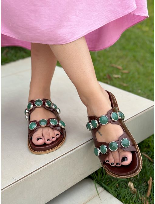 Birken Jade Marrom - 89568 - CB SHOES