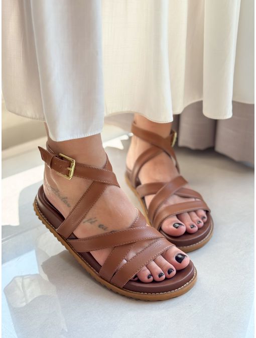 Papete Kiara Marrom - 65923 - CB SHOES