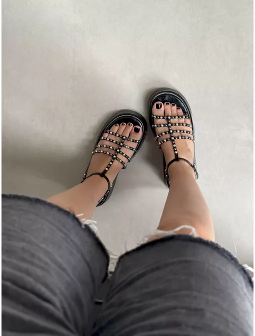 Flatform Cacau Preta - 60110 - CB SHOES