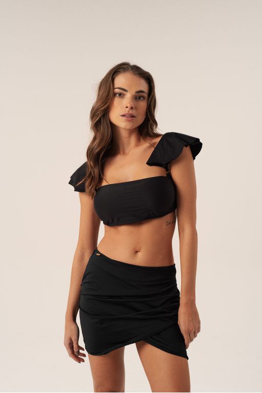 MINI SAIA DRAPEADA PRETA