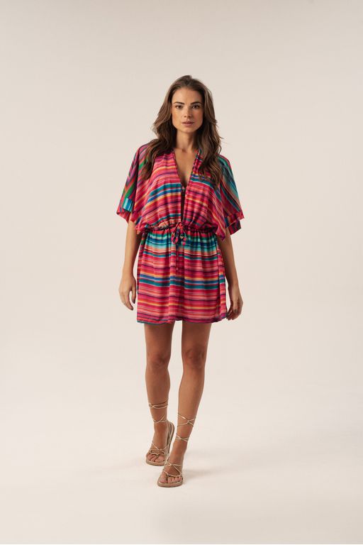 BATA CURTA MORCEGO LISTRADO SUNSET