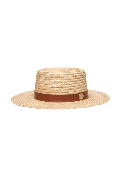 CHAPÉU PALHETA FAIXA CARAMELO