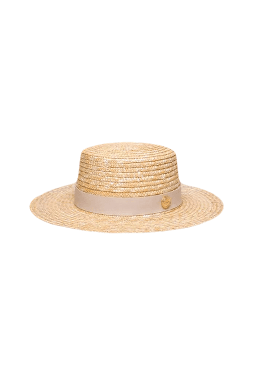 CHAPÉU PALHETA FAIXA NUDE