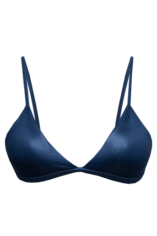 TOP TRIANGULO FIXO CIRRÊ AZUL E CALCINHA ASA DELTA CIRRÊ AZUL