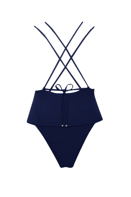 MAIô FRENTE UNICA ROLETE TEXTURA MARINHO