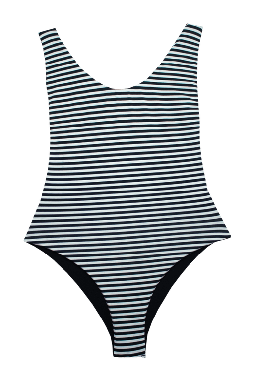 MAIO ASA DELTA DUPLA FACE LISTRADO PRETO E BRANCO