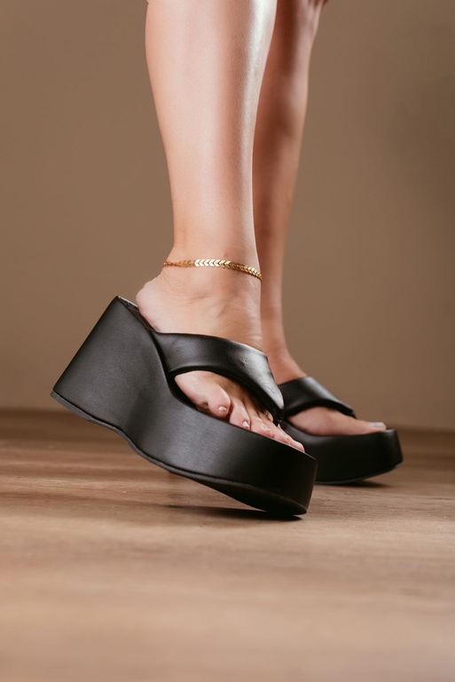 Tamanco Dedo Confort 10 cm_ 259- Preto - Carolina Lins