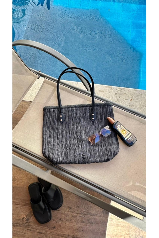 Bolsa Praia/Piscina Clarisse Al3201_3323- Preto - Carolina Lins