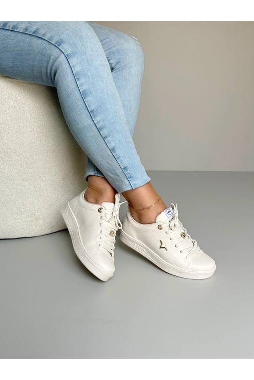 Tênis Via Marte Detalhe V_3364- Marfim - Carolina Lins